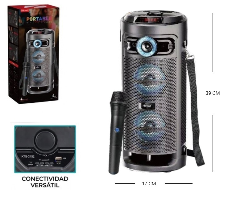 PARLANTE KARAOKE 4X2 C/MIC