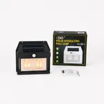 Aplique solar exterior de dos lámparas