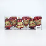 Set de 6 campanas navideñas