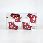 Set de 4 botas navideñas