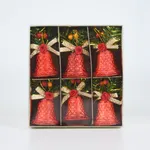 Set de 6 campanas navideñas (4,5cm)
