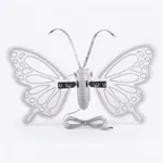 Lámpara Estaca Solar Mariposa Dinámica Acrílica (45 cm)