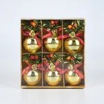 Set de 6 esferas navideñas