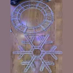 Adorno Copo de nieve navideño LED (800 luces)