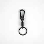 Llavero de Resorte Negro (9 cm) x10u