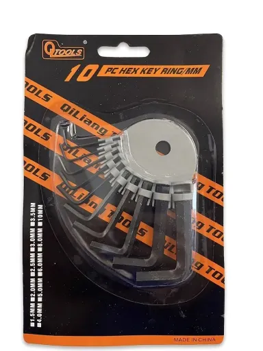 Set Llave Alen x10pc 160g