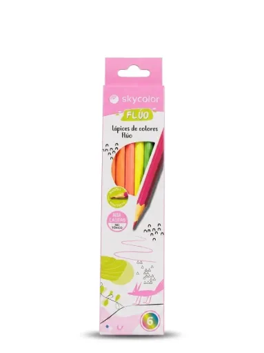 Lapices Sky Color x6 L FLuo