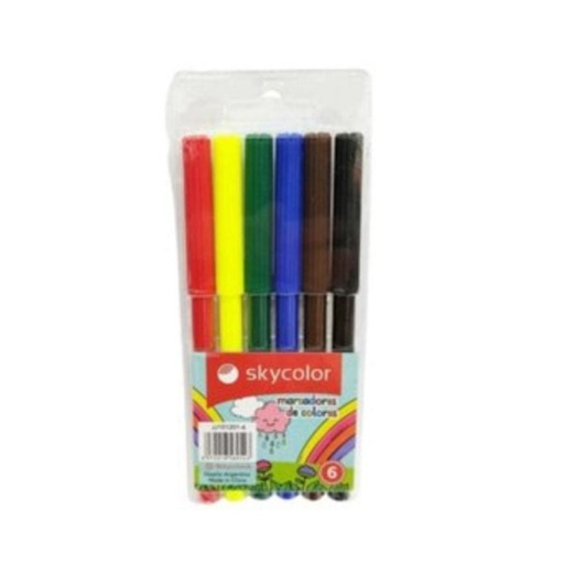 [JJ10201-6] Marcador Sky Color x6