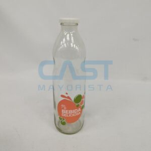 BOTELLA VIDRIO (8687) MULTIUSO BEBIDA 1LT DECORADO