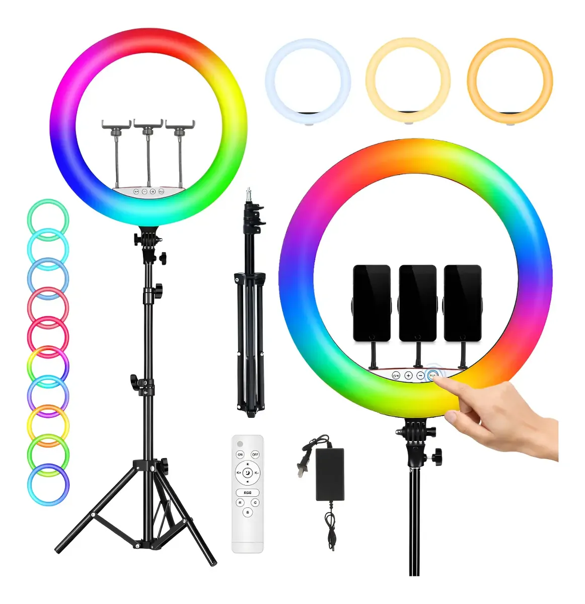 ARO DE LUZ CON TRIPODE 45CM