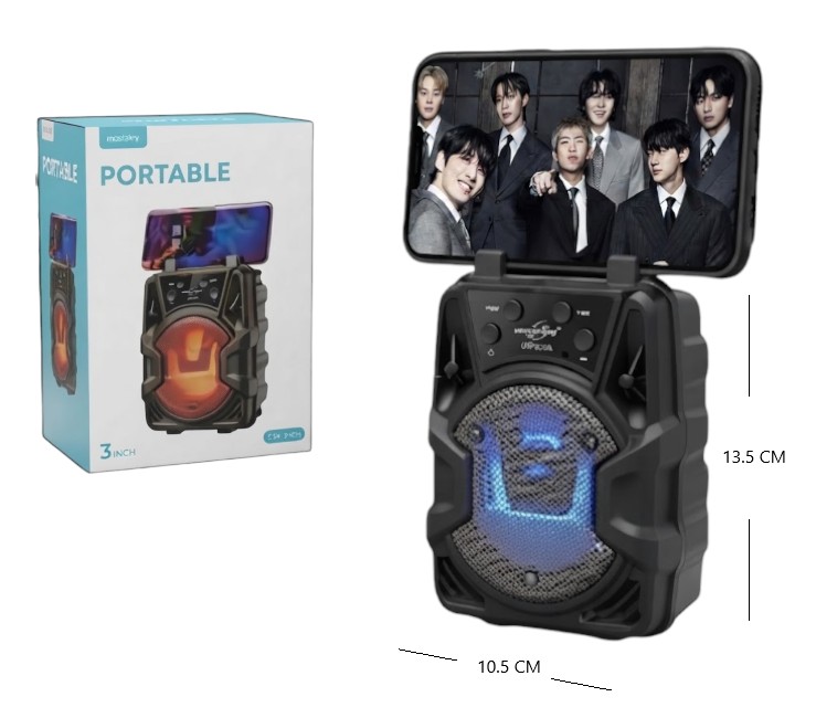 PARLANTE PORTATIL 3PLG BT/FM/TF