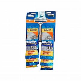 Gillette Prestobarba 3 Filos - 6 Packs x2 Unidades