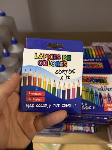 [PRERNNEGRNIL0007] [RN-IL0007] Lapices x 12 color  cortos
