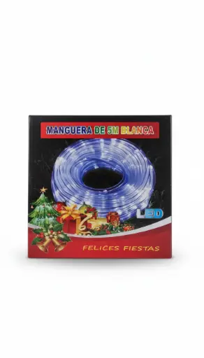 [ITPOL11] Tira Led 5m Manguera Blanca Art. 11