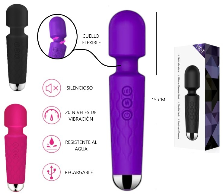 [PREITMELECH372] VIBRADOR DE SILICONA CABEZA FLEX