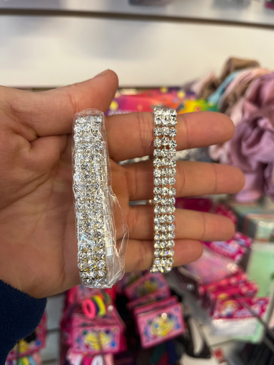 [FX-224045] Pulsera strass tres lineas art 404-5