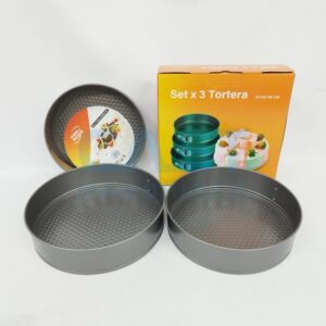 SET X3 TORTERA REDONDO 24-26-28CM