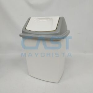 REC. RESIDUOS C/ TAPA VAIVEN 8L BLANCO (712101.01)