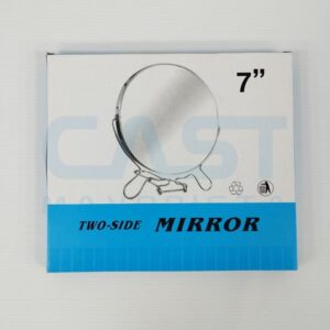 ESPEJO DOBLE CARA 7″ REDONDO METALICO -MIRROR