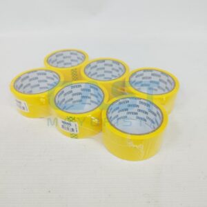 CINTA EMBALAJE AMARILLO 48MMX50YD PACK X6 -MERAKI