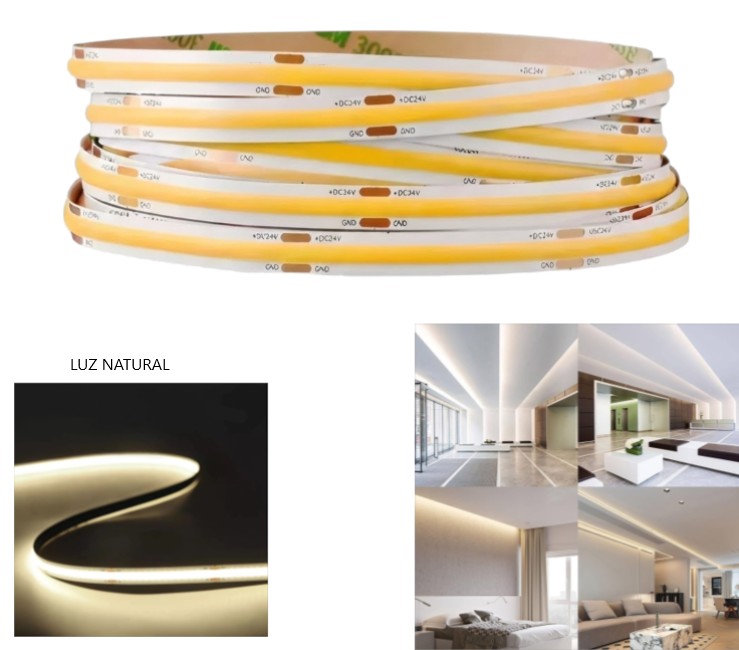 TIRA LED COB NEUTRA 5M (SIN FUENTE)
