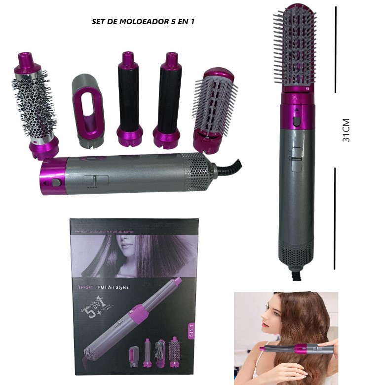 MELECH-346 CEPILLO SECADOR MOLDEADOR 5 EN 1