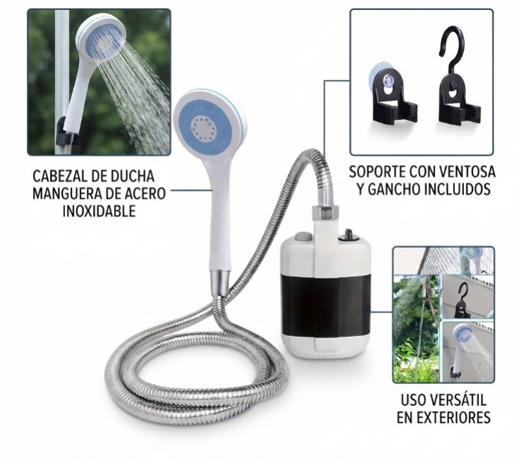DUCHA PORTATIL RECARGABLE