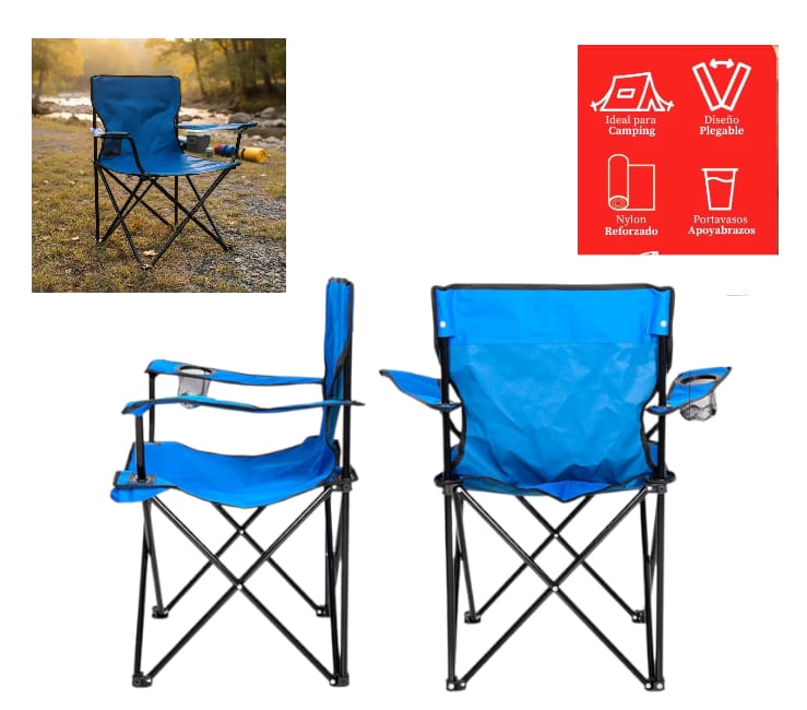 BE-71 SILLA DIRECTOR PLEGABLE COLORES(N,A,R,V)