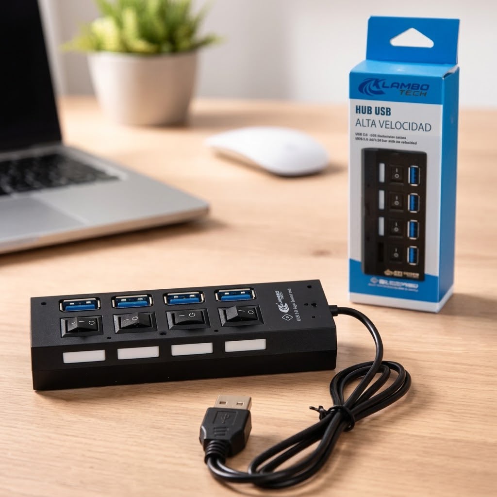 [PREBBUSB4] HUB USB DE 4 PUERTOS