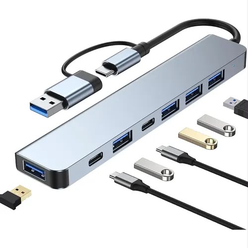 [PREBBLT26122] HUB ADAPTADOR MULTIPUERTO 7 EN 1