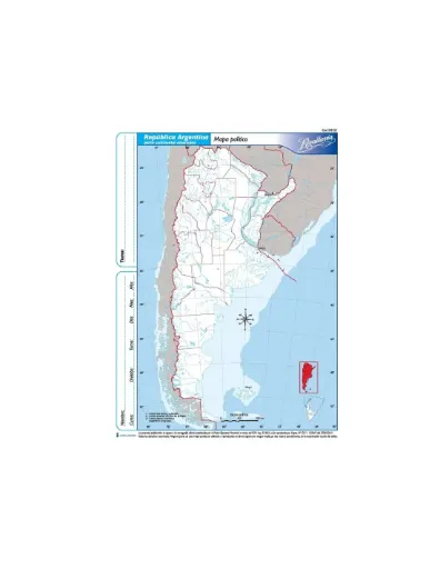 [ML502002] Mapa N°3 Argentina Politico x10