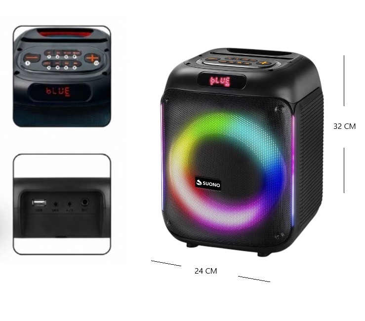 [PREITAYV0358] PARLANTE 6.5 PLG RGB