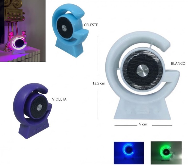 AYV0398 PARLANTE C/ LUZ RGB BLUETOOTH