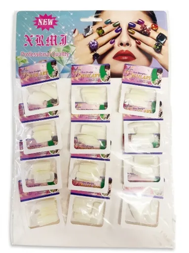 [PRECTNEGCTCOS131] [CTCOS131] Uñas postizas blancas x12 Art. Cos131