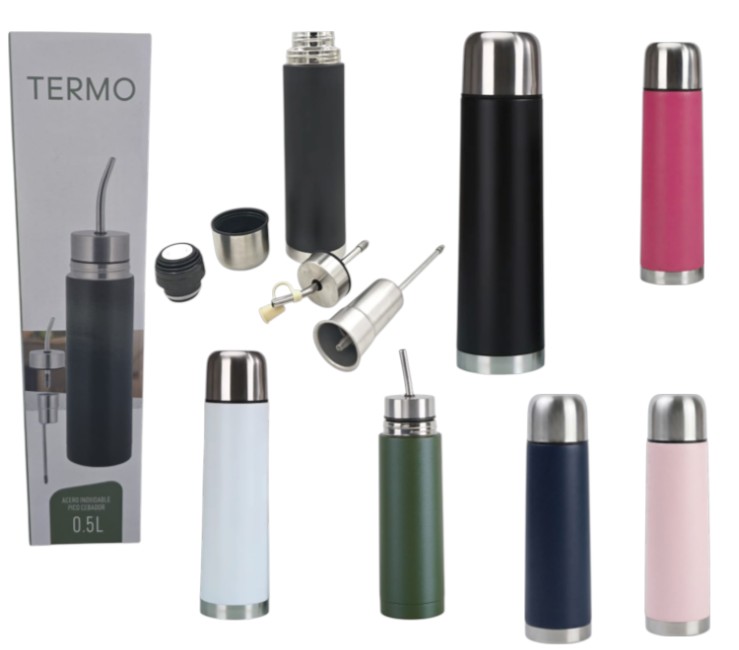 TML-02 TERMO 750ML ACERO CON PICO CEBADOR