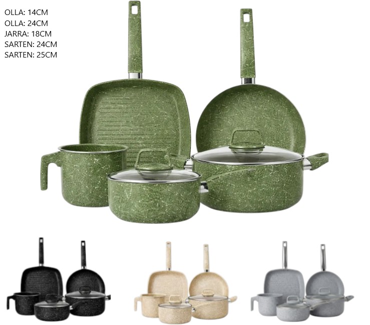 SET DE OLLAS 7 PCS 6474/6475/6477