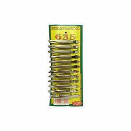 [PREERPLATEADA] OGIB PINZA DE DEPILAR X12 - PLATEADA