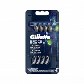 [PREER3513921] GILLETTE PRESTOBARBA CUERPO X4 UNIDADES