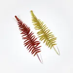Rama / Follaje Decorativo Navideño Metalizado (35.5 cm)