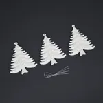 Arbol Navideños Colgantes Nieve con Purpurina