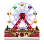 Escenario Navideño Vuelta al Mundo (54 cm) - Luz LED y Música