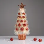 [PREZLNDO3101] Mini Árbol Navideño de Mesa con Esferas (40 cm)