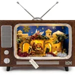 [PREZLNDN05] Escenario Navideño TV Pesebre - Luz LED y Música
