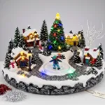 [PREZLNDN06] Escenario Navideño Villa de Esquí - Luz LED y Música