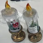 Farol Navideño con Vela LED Compacto (16cm)