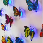 Mariposa pegatina con luz x12
