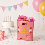 Bolsa de regalo feliz cumpleaños lunares 17*25 cm x10u