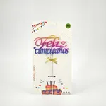 Adorno para torta feliz cumpleaños x12