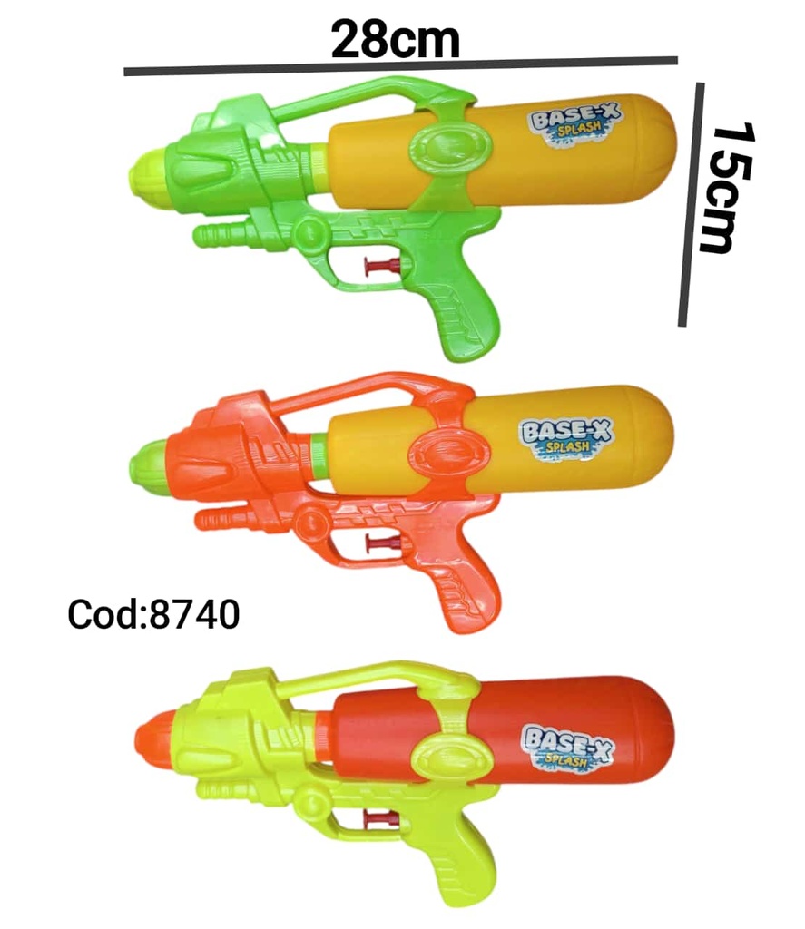 PISTOLA DE AGUA EN BOLSA 28x15cm 067421