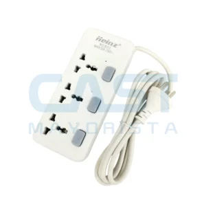 [PRECTWD1407] ZAPATILLA 1.80M {WD1407} 3 TOMAS C/ INTERRUPTOR